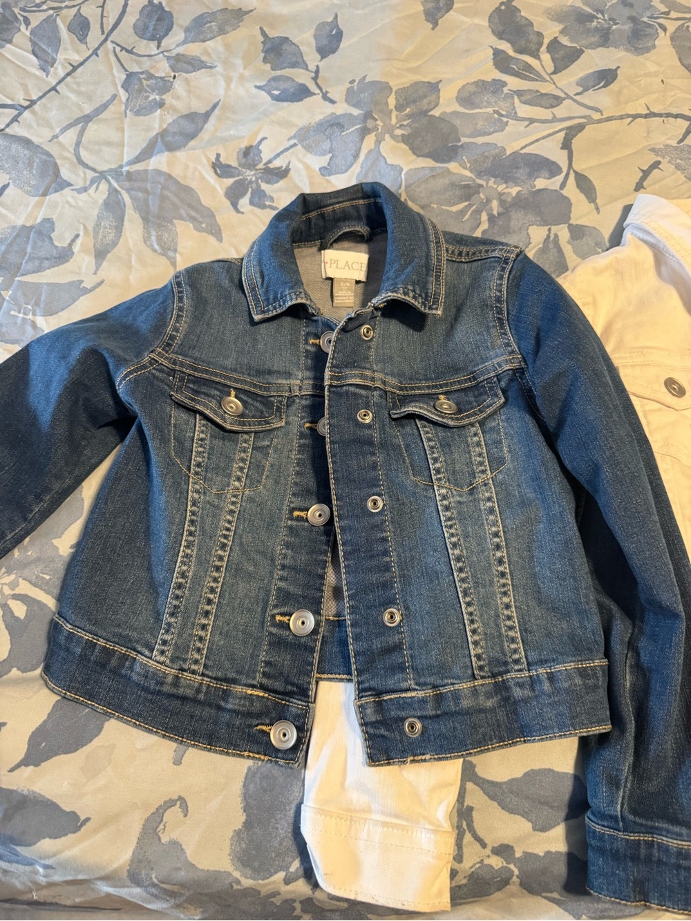 The Children's Place Girls Dark Blue Denim Jacket